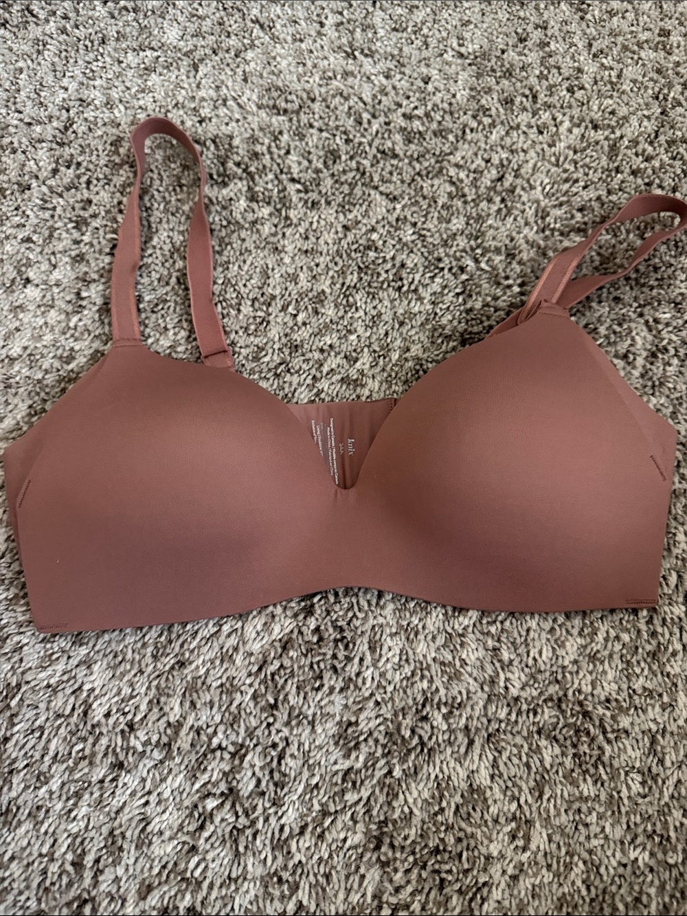 knix Seamless Molded Bra - Mauve Brown